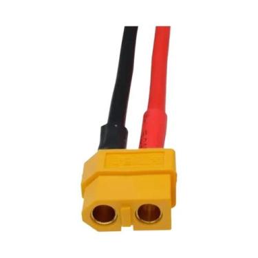 Imagem de Conectores De Bateria Lipo RC XT60 Macho E Fêmea 14 AWG Com Fio De Sil