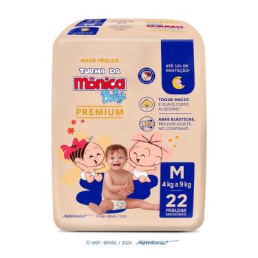 Imagem de Fralda Turma da Mônica Baby Premium Jumbo M com 22un