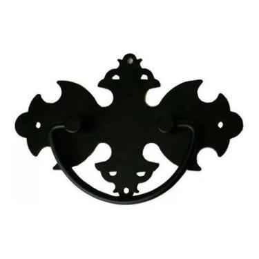 Imagem de Kit 7 Puxadores Medalhão Com Alça Preto