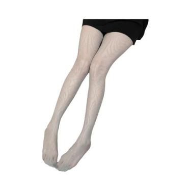 Imagem de Meias-calças De Rede Pretas Para Mulheres, Estilo Sexy Punk Lolita, Co