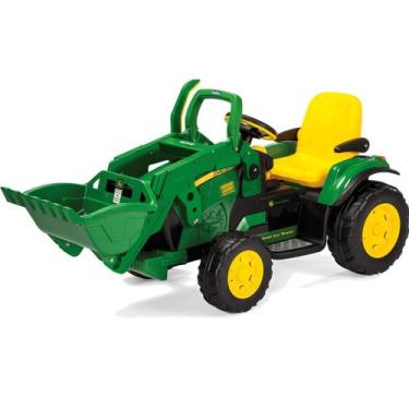 Imagem de Carrinho Elétrico Escavadeira John Deere Ground Loader 12volts - Peg-p