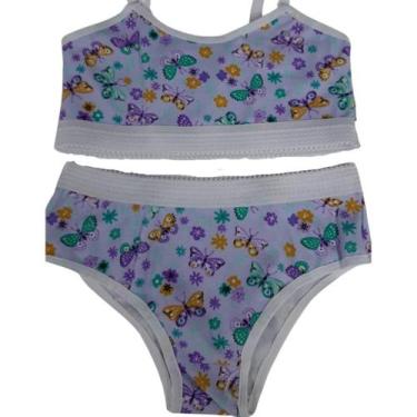 Imagem de Conjunto Lingerie Infantil Sutiã Top Calcinha Menina Moça - Bella Fior