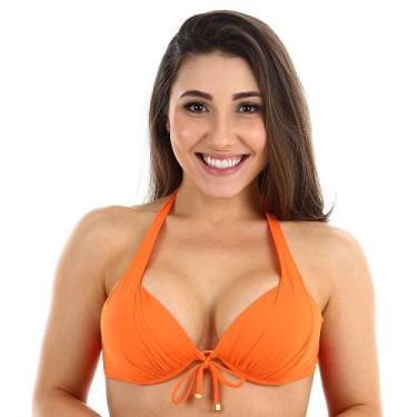 Imagem de Biquini top avulso sutiã meia taça com bojo alça larga e aro sustentaç