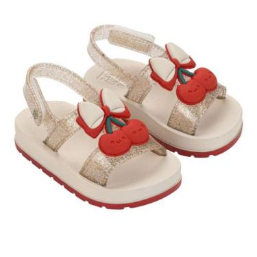 Imagem de Sandália Zaxynina Cherry Infantil Feminina Frutas Glitter Conforto -, 