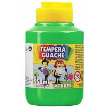 Imagem de Tinta Tempera Guache 250ml Verde Folha 510 Acrilex Tinta Tempera Guach