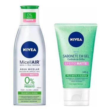 Imagem de Kit Nivea Facial Matte Água Micelar + Gel De Limpeza