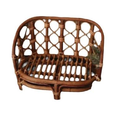 Imagem de Acessórios De Fotografia Para Bebês Recém-Nascidos: Banco De Bambu, Ce