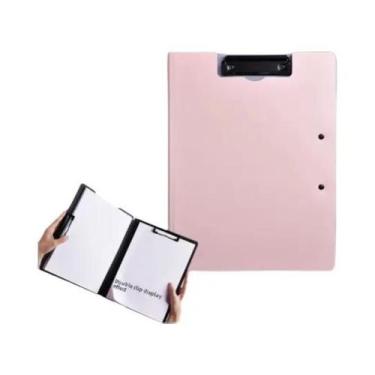 Imagem de Prancheta Organizadora A4 Com Clipe Duplo Para Documentos E Bloco De N