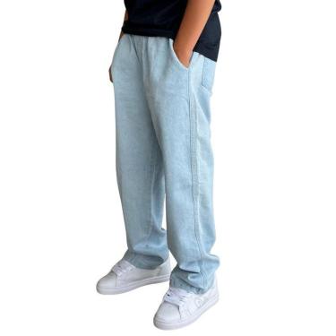 Imagem de Calça Brack Infantil Baggy Jeans Delave Unissex-Masculino