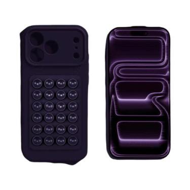 Imagem de Capa De Silicone Sólido Com Suporte De Sucção Para iPhone 16 15 14 pro