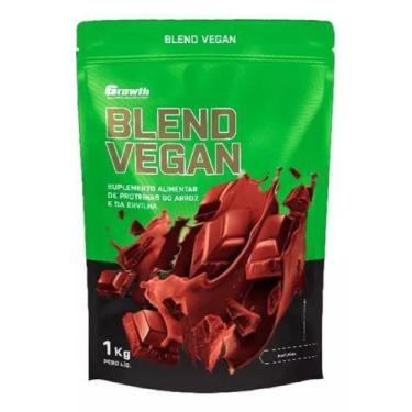 Imagem de whey Vegan 1kg - GROWTH - sabor chocolate