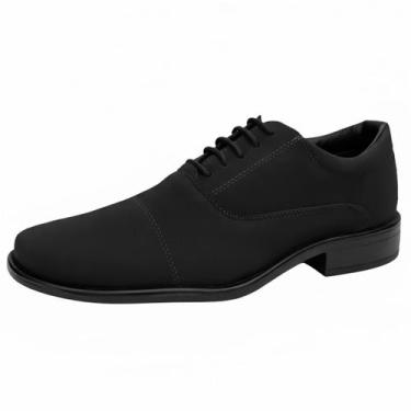 Imagem de Sapato Social Masculino Cadarço Militar Lançamento - SLZ, Nbpreto, 39