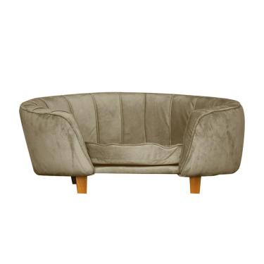 Imagem de Poltrona Cama Pet Laddi Veludo Marrom Divini