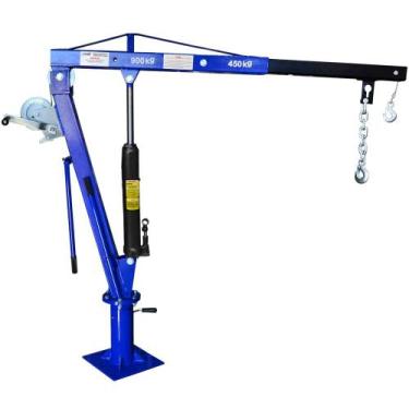 Imagem de Guincho hidraulico 900Kg giratorio para caminhonete com carretilha e s