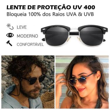 Imagem de Óculos de Sol Polarizado ZIZI Eyewear Classic Metal Premium cor:preto,