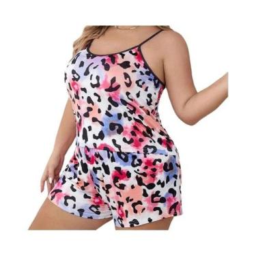 Imagem de Conjunto De Pijamas Sexy Sem Mangas Para Mulheres plus Size, Roupas De