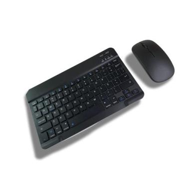 Imagem de Teclado Com Mouse Bluetooth Sem Fio Colorido Wireless Not PC tablet - 