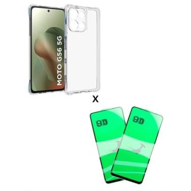 Imagem de 2UN Película de Cerâmica Flexível + Capa Anti Impactos Para Moto G56 -