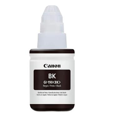 Imagem de Refil de Tinta Canon GI-190 Preto Original G3100 G3110 G3111 6K