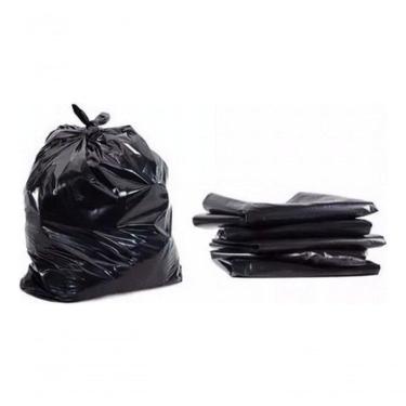 Imagem de Saco de Lixo Preto 30 Litros Reforçado Pacote com 100 Unidades para Uso Doméstico Ou Comercial