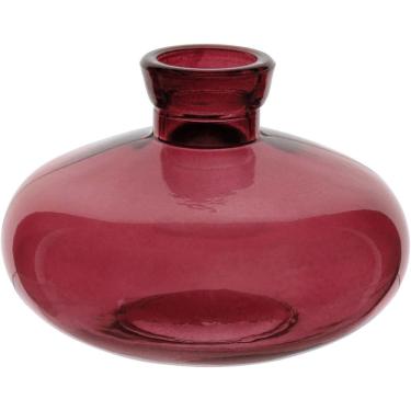 Imagem de VASO DECORATIVO ENFEITE PLANTA GARRAFA VIDRO 6x9x9cm VINHO