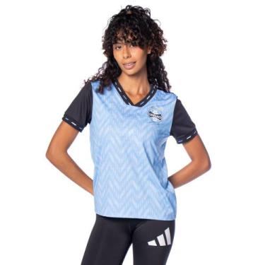 Imagem de Camiseta Feminina Betel Champion Grêmio Azul/Preto, Azul, Preto, M