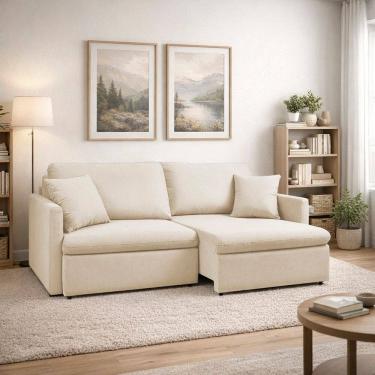 Imagem de Sofá 3 Lugares Retrátil Reclinável 180cm Icaro Linho K01 - D`Rossi