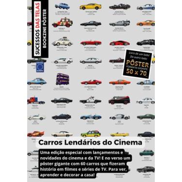 Imagem de Pôster Carros Lendários do Cinema - 50cm x 70cm - Sem dobras - editora