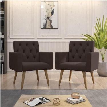 Imagem de Design Exclusivo Na Sala De Espera Poltrona Capitonê material sintétic
