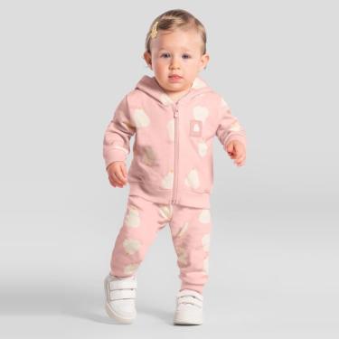 Imagem de Conjunto bebê menina em moletom Brandili Baby