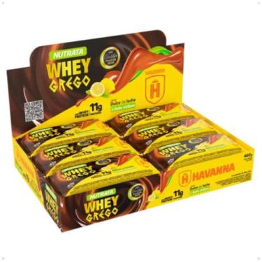 Imagem de Barra de Proteína Whey Grego Havanna 40g 12 Unidades Nutrata, Doce de 