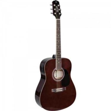 Imagem de Violão Giannini Eletroacústico Dreadnought Folk Aço Gd-1 Tra