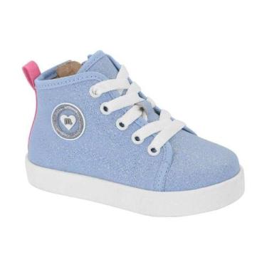 Imagem de Tênis Molekinha Cano Médio - Infantil - Jeans - 21, Jeans, 21