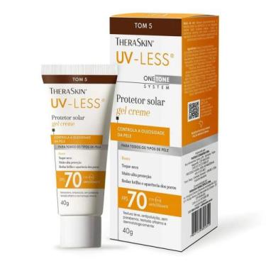 Imagem de Protetor Solar Facial Theraskin UV-Less FPS 70 Gel Creme Tom 5 40g  Al