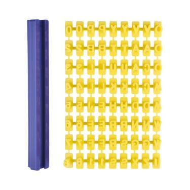 Imagem de Molde De Cerâmica Para Estampar Alfabeto E Números, Ferramenta DIY Par