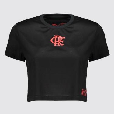 Imagem de Cropped Flamengo Logo Feminino Preto - Coimbra, P