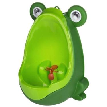 Imagem de Mictório Sanitário Infantil Xixi Sapinho Verde Ventosas - Utimix