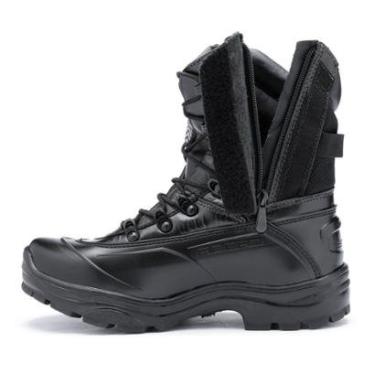 Imagem de Bota Militar Acero Em Couro Legitimo Tiger Pró Com Ziper Lateral-Unissex