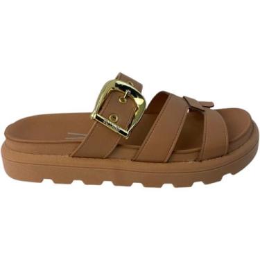 Imagem de Sandália Vizzano Papete Flatform Slide Feminina, Nude, 38