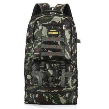 Imagem de Mochila Camping 50L Camuflada Impermeável com 5 Bolsos Trilha Viagem A