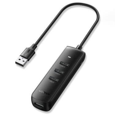 Imagem de Hub usb 4 portas 3.0 preto cm416 ugreen - 10915
