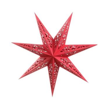 Imagem de Enfeite Pendente Estrela Feliz Natal Para Decoração De Árvore De Natal