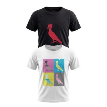 Imagem de Kit 2 Camisetas Rsv Mini Halftone E Meme Reserva, Preto, Branco, 02