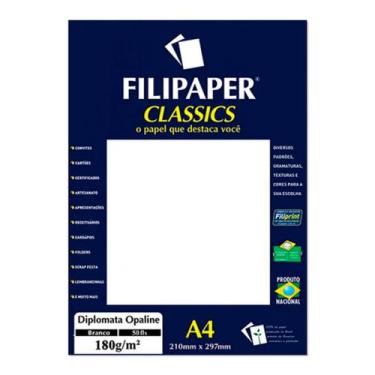 Imagem de Filipaper Diplomata 180g 50 folhas branco A4