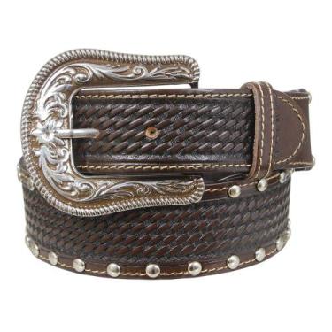 Imagem de Cinto Feminino Marrom Bordado com Apliques Cow Way 39521, 00