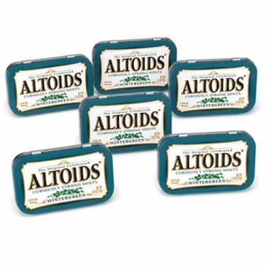 Imagem de Kit com 6 Pastilhas Altoids Wintergreen 50g Curiously Strong Mints Hor