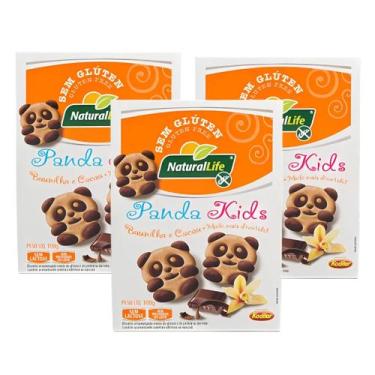 Imagem de Kit Biscoito Sem Lactose Baunilha e Cacau - Panda Kids Natural Life 3 