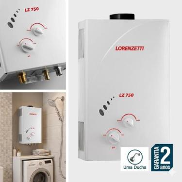 Imagem de Aquecedor a gás GN Lorenzetti LZ 750BP Vazão 7,5 Litros, 220V