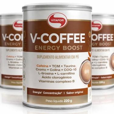 Imagem de KIT 3  V-Coffe Vitafor Energy Boost 220g