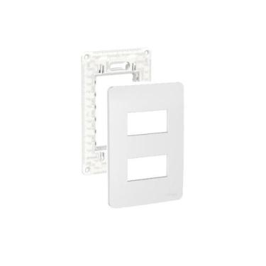Imagem de Placa Espelho 4X2 2 Mód S730121274 Gamma Silver Orion Schnei - Schneid